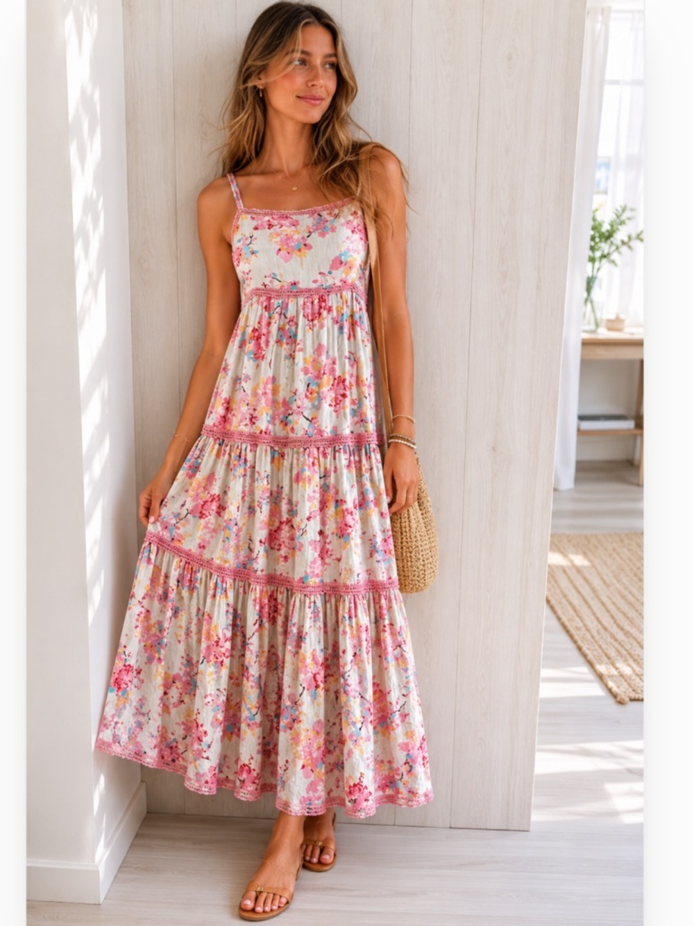 Caroline Constas NWT cotton lined maxi dress